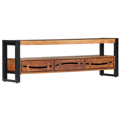 TV-Schrank 140x30x45 cm Massivholz Akazie - Pazzar.ch