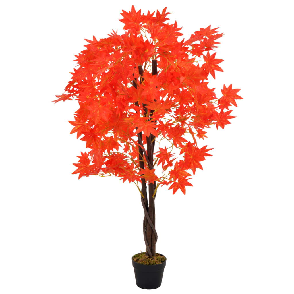 Künstliche Pflanze Ahornbaum mit Topf Rot 120 cm - Pazzar.ch