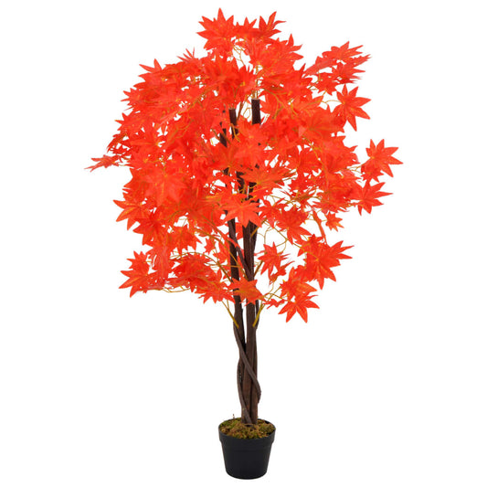 Künstliche Pflanze Ahornbaum mit Topf Rot 120 cm - Pazzar.ch