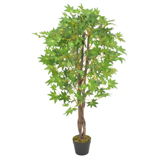 Künstliche Pflanze Ahornbaum mit Topf Grün 120 cm - Pazzar.ch