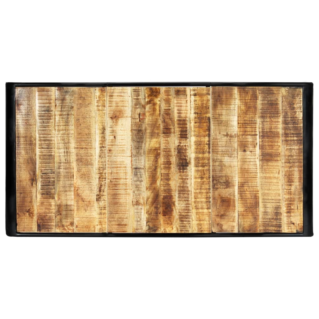 Esstisch 180 x 90 x 76 cm Raues Mango-Massivholz - Pazzar.ch