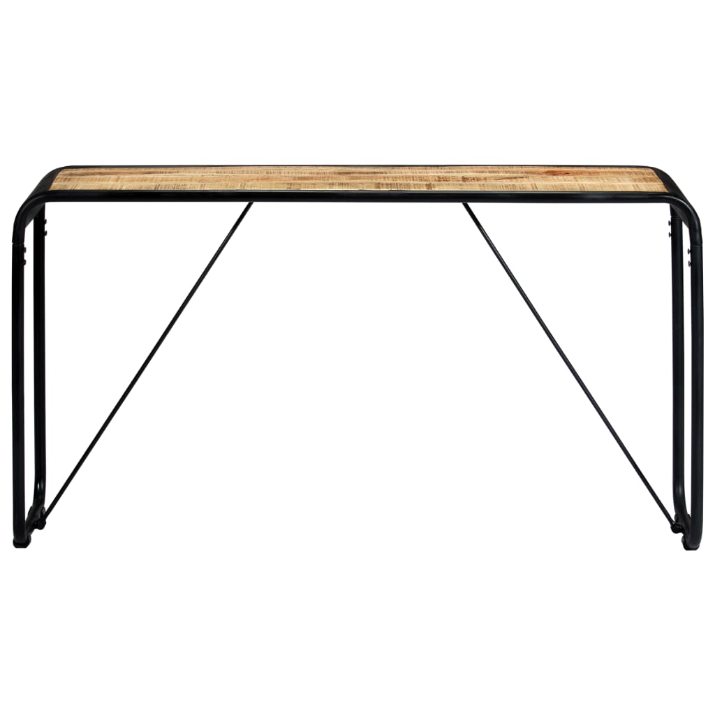 Konsolentisch 140×35×76 cm Raues Massivholz Mango - Pazzar.ch