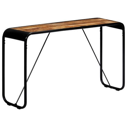 Konsolentisch 140×35×76 cm Raues Massivholz Mango - Pazzar.ch