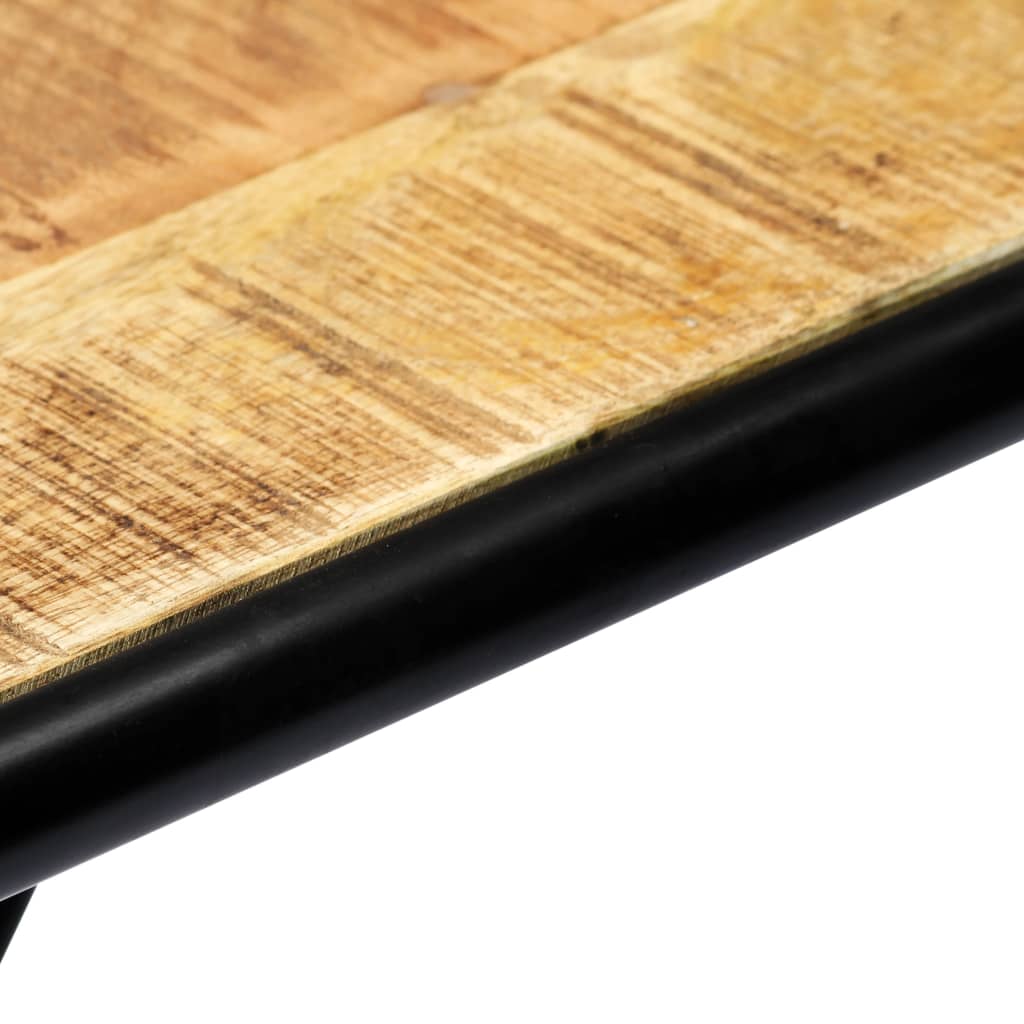 Konsolentisch 140×35×76 cm Raues Massivholz Mango - Pazzar.ch