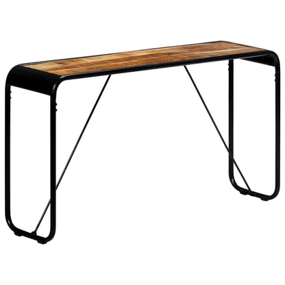 Konsolentisch 140×35×76 cm Raues Massivholz Mango - Pazzar.ch