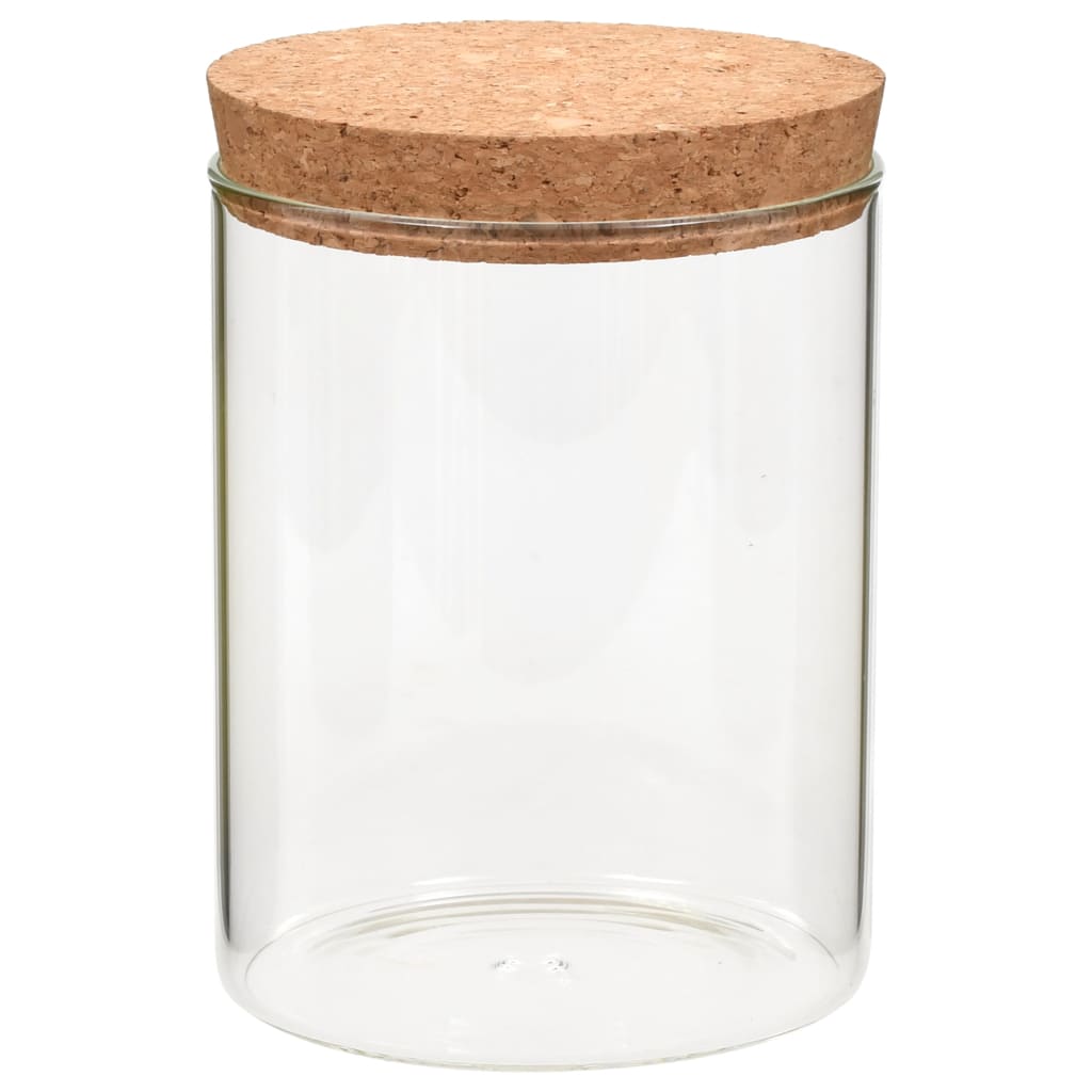 Vorratsgläser mit Korkdeckel 6 Stk. 650 ml - Pazzar.ch