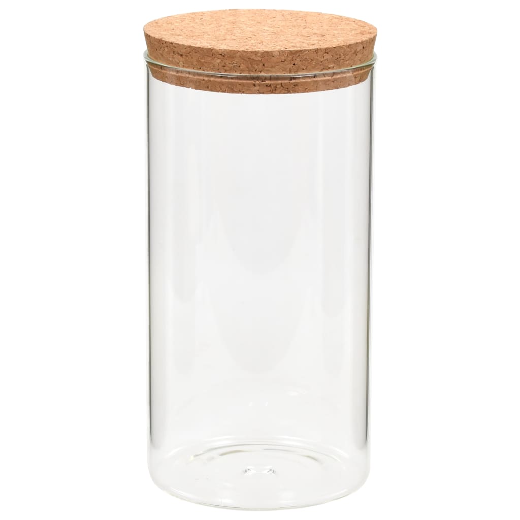 Vorratsgläser mit Korkdeckel 6 Stk. 1100 ml