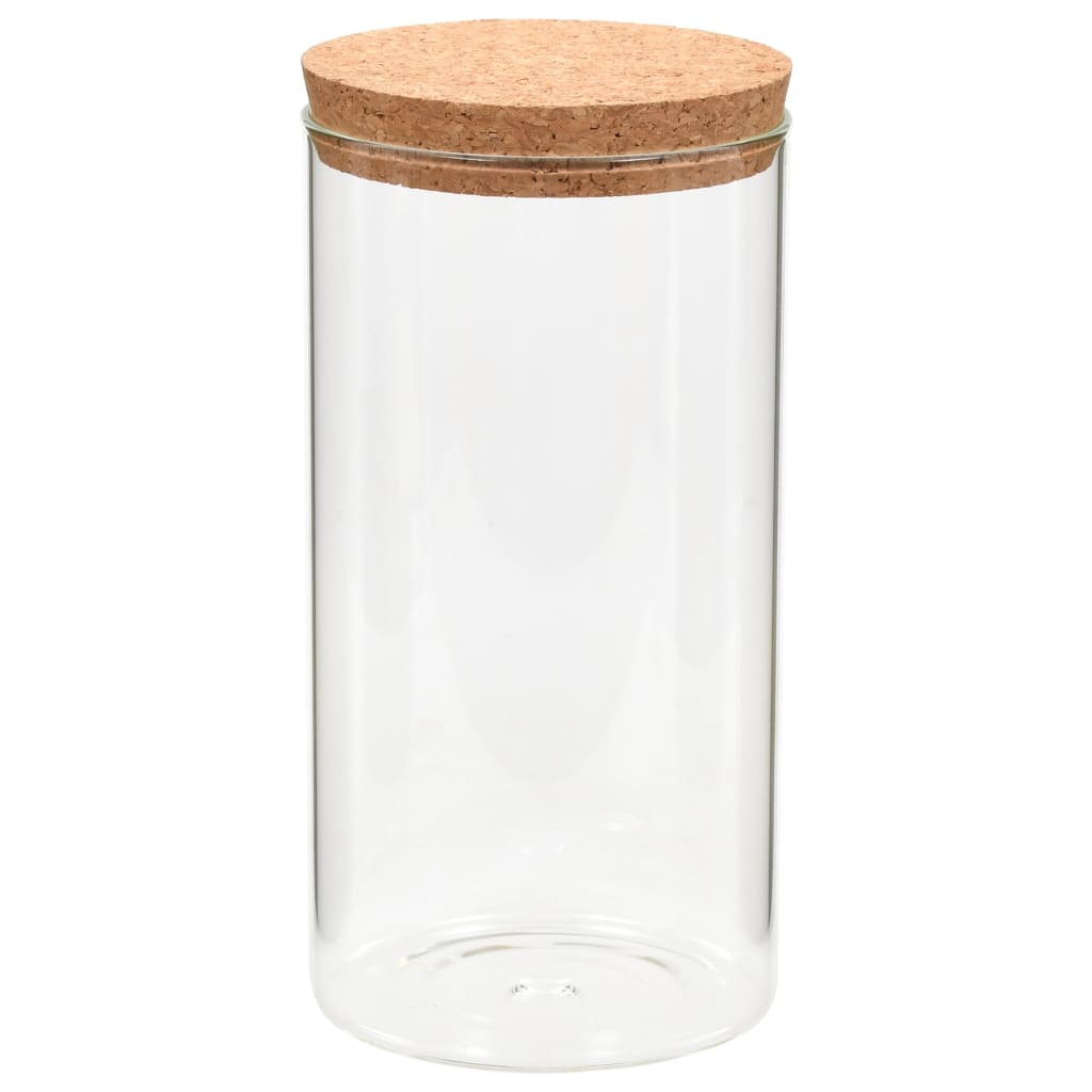 Vorratsgläser mit Korkdeckel 6 Stk. 1400 ml