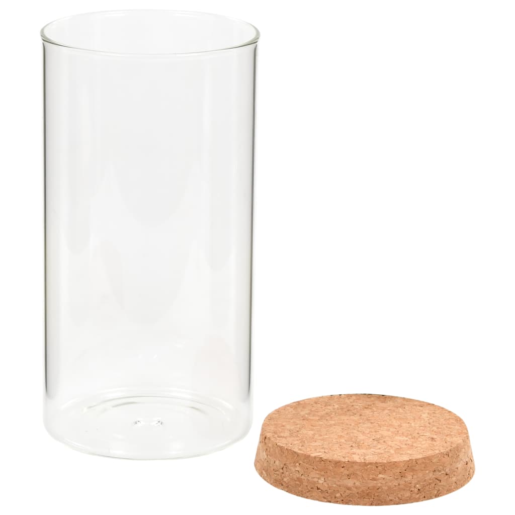 Vorratsgläser mit Korkdeckel 6 Stk. 1400 ml - Pazzar.ch