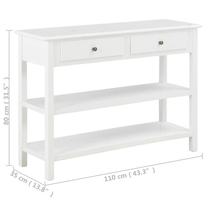 Sideboard Weiß 110x35x80 cm MDF - Pazzar.ch