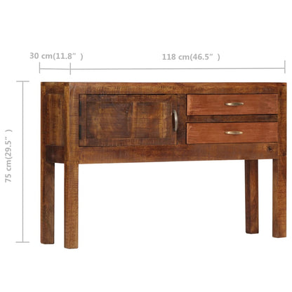 Sideboard 118x30x75 cm Massivholz Mango - Pazzar.ch