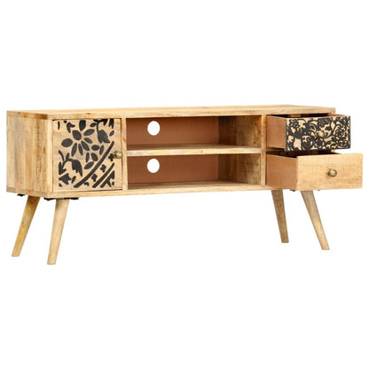 TV-Schrank 100 x 30 x 45 cm Massivholz Mango - Pazzar.ch