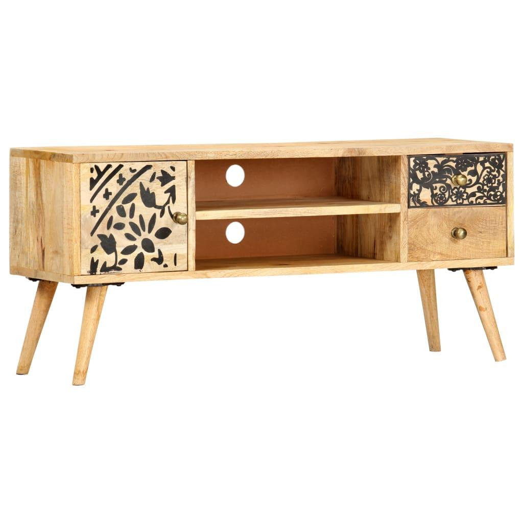 TV-Schrank 100 x 30 x 45 cm Massivholz Mango - Pazzar.ch