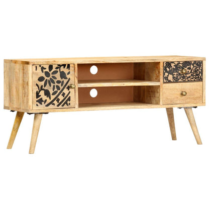 TV-Schrank 100 x 30 x 45 cm Massivholz Mango - Pazzar.ch