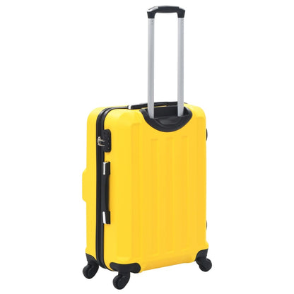 Hartschalen-Trolley-Set 3 Stk. Gelb ABS - Pazzar.ch