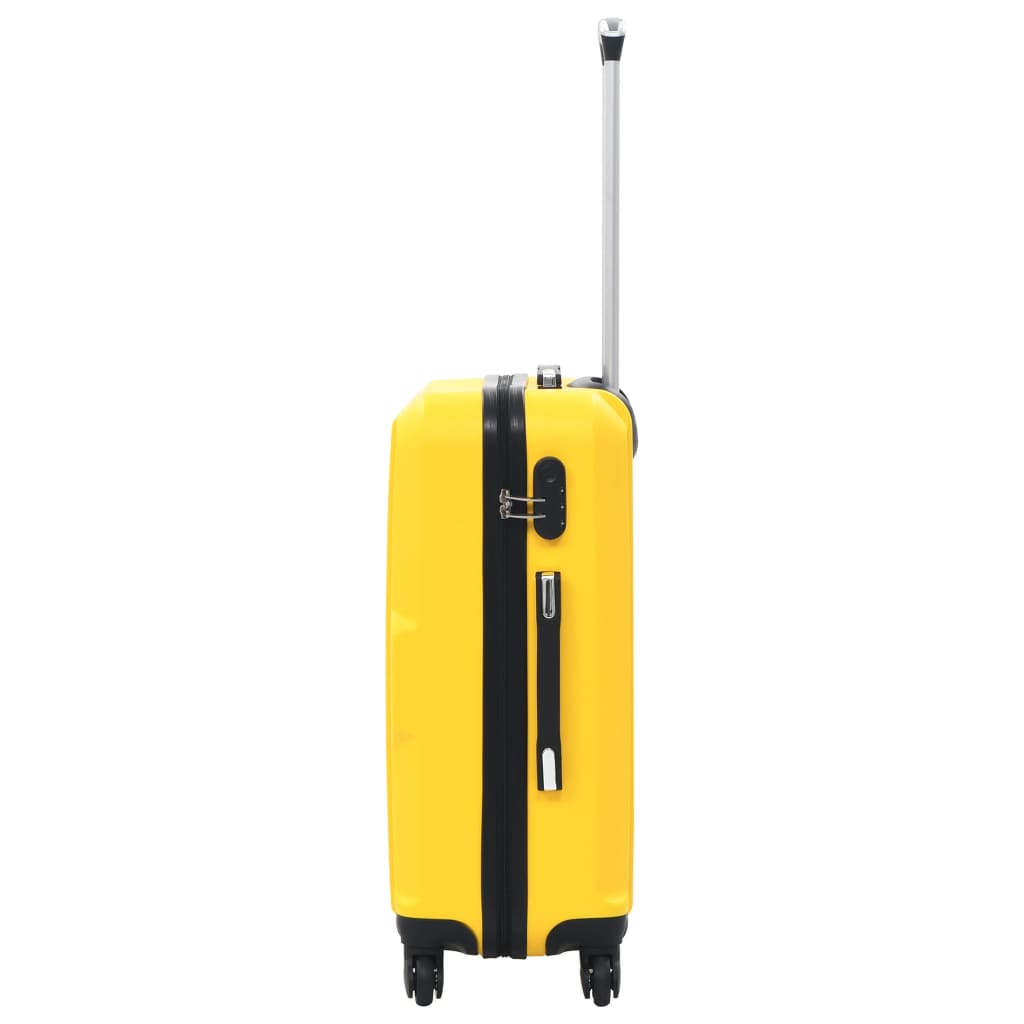 Hartschalen-Trolley-Set 3 Stk. Gelb ABS - Pazzar.ch