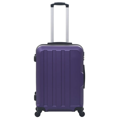 Hartschalen-Trolley-Set 3 Stk. Lila ABS - Pazzar.ch