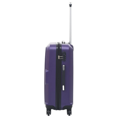 Hartschalen-Trolley-Set 3 Stk. Lila ABS - Pazzar.ch