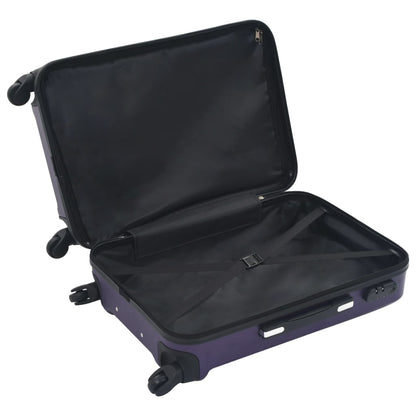 Hartschalen-Trolley-Set 3 Stk. Lila ABS - Pazzar.ch