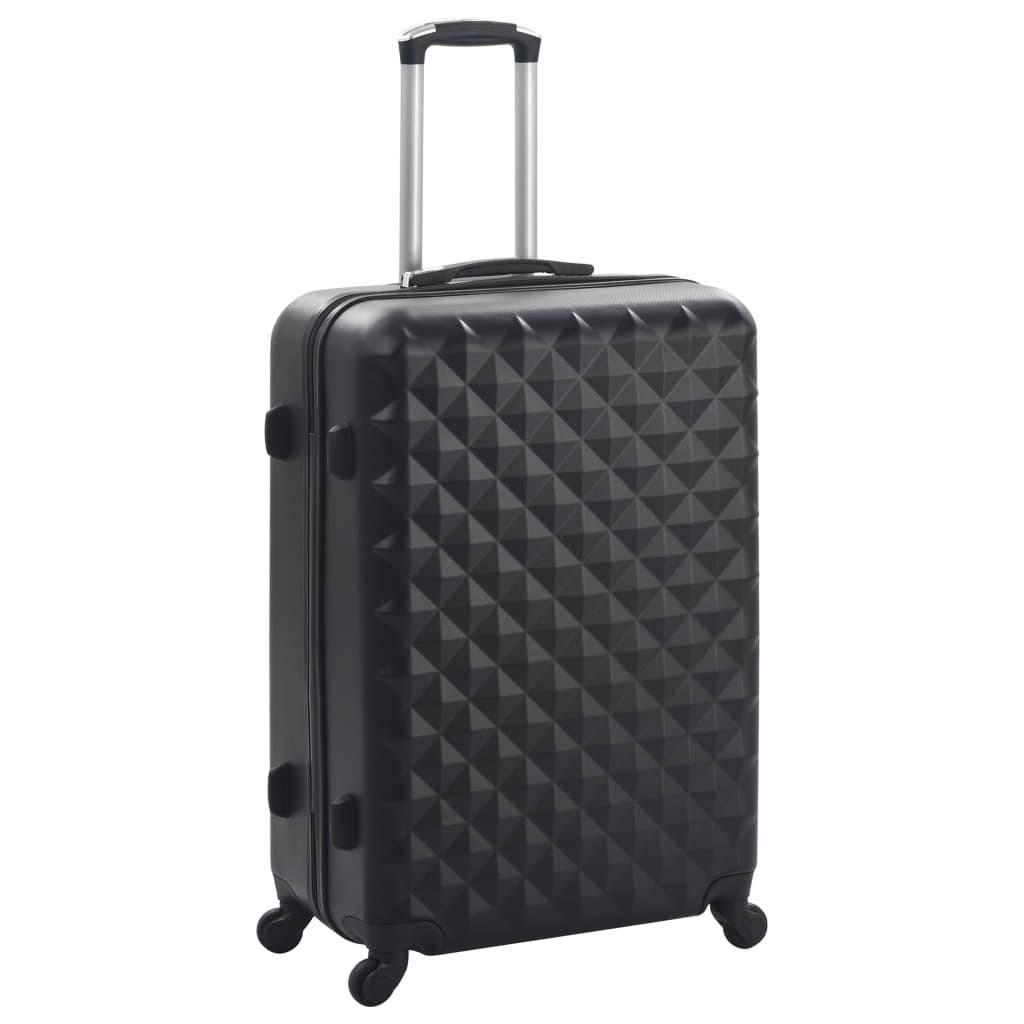 Hartschalen-Trolley-Set 3 Stk. Schwarz ABS - Pazzar.ch