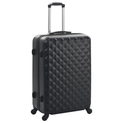 Hartschalen-Trolley-Set 3 Stk. Schwarz ABS - Pazzar.ch