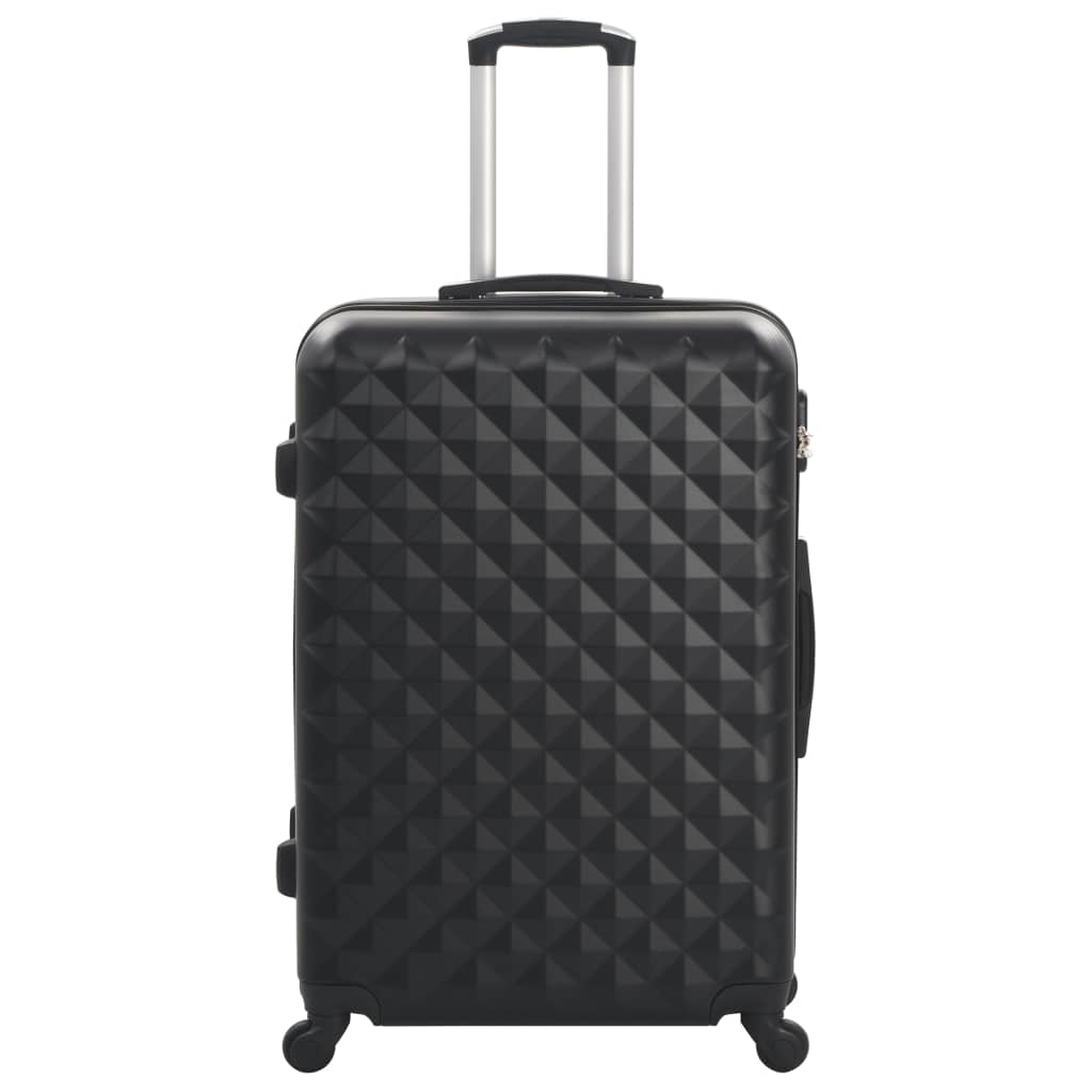 Hartschalen-Trolley-Set 3 Stk. Schwarz ABS - Pazzar.ch