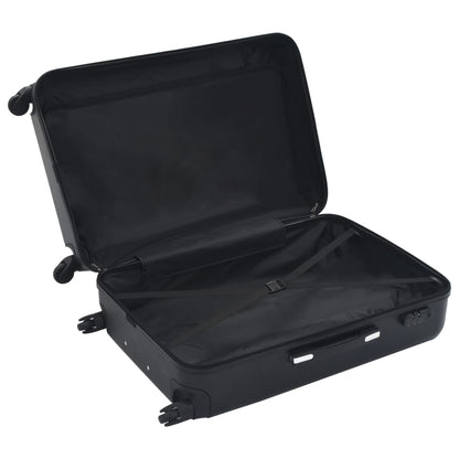 Hartschalen-Trolley-Set 3 Stk. Schwarz ABS - Pazzar.ch