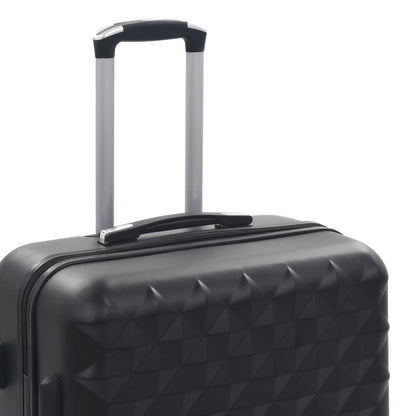 Hartschalen-Trolley-Set 3 Stk. Schwarz ABS - Pazzar.ch