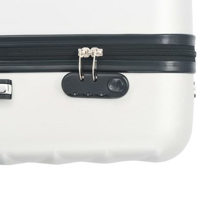 Hartschalen-Trolley-Set 3 Stk. Helles Silber ABS - Pazzar.ch