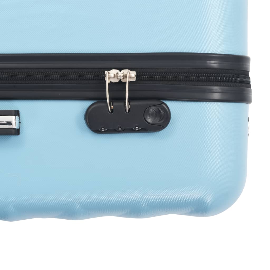 Hartschalen-Trolley-Set 3 Stk. Blau ABS - Pazzar.ch