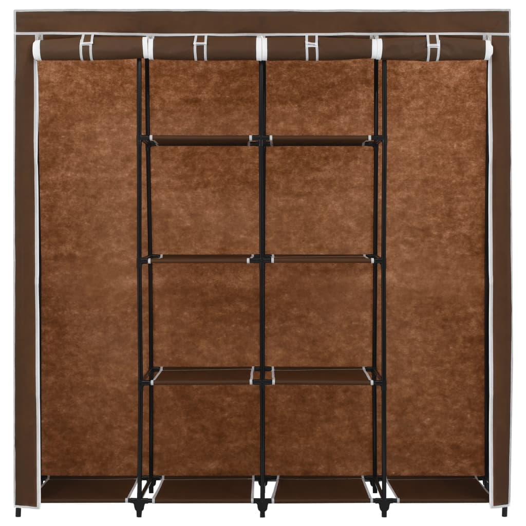 Kleiderschrank mit 4 Fächern Braun 175 x 45 x 170 cm - Pazzar.ch
