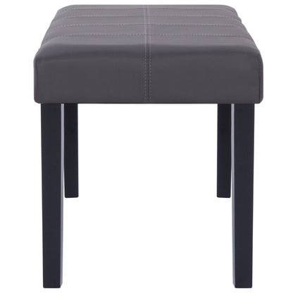 Sitzbank 106 cm Grau Kunstleder - Pazzar.ch