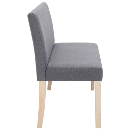 Sitzbank 139,5 cm Hellgrau Polyester - Pazzar.ch