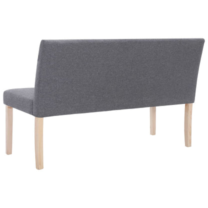 Sitzbank 139,5 cm Hellgrau Polyester - Pazzar.ch