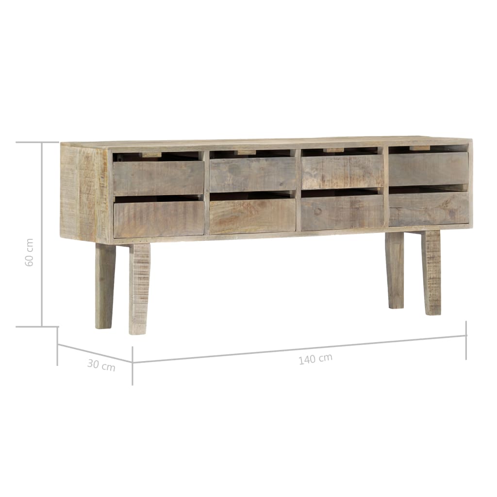 Sideboard 140×30×60 cm Massivholz Mango - Pazzar.ch