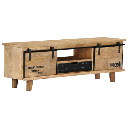 TV-Schrank 120x30x40 cm Massivholz Mango - Pazzar.ch