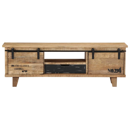 TV-Schrank 120x30x40 cm Massivholz Mango - Pazzar.ch