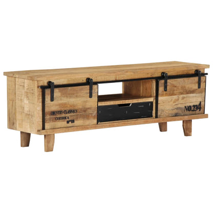 TV-Schrank 120x30x40 cm Massivholz Mango - Pazzar.ch