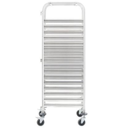 Tablettwagen für 16 Tabletts 38x55x163 cm Edelstahl - Pazzar.ch