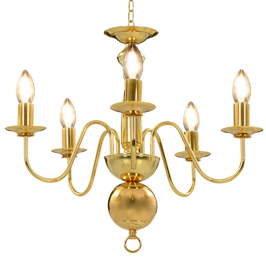Kronleuchter Golden 5 x E14-Glühbirnen - Pazzar.ch