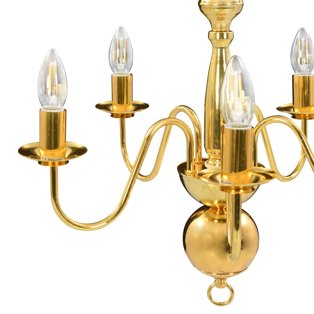 Kronleuchter Golden 5 x E14-Glühbirnen - Pazzar.ch