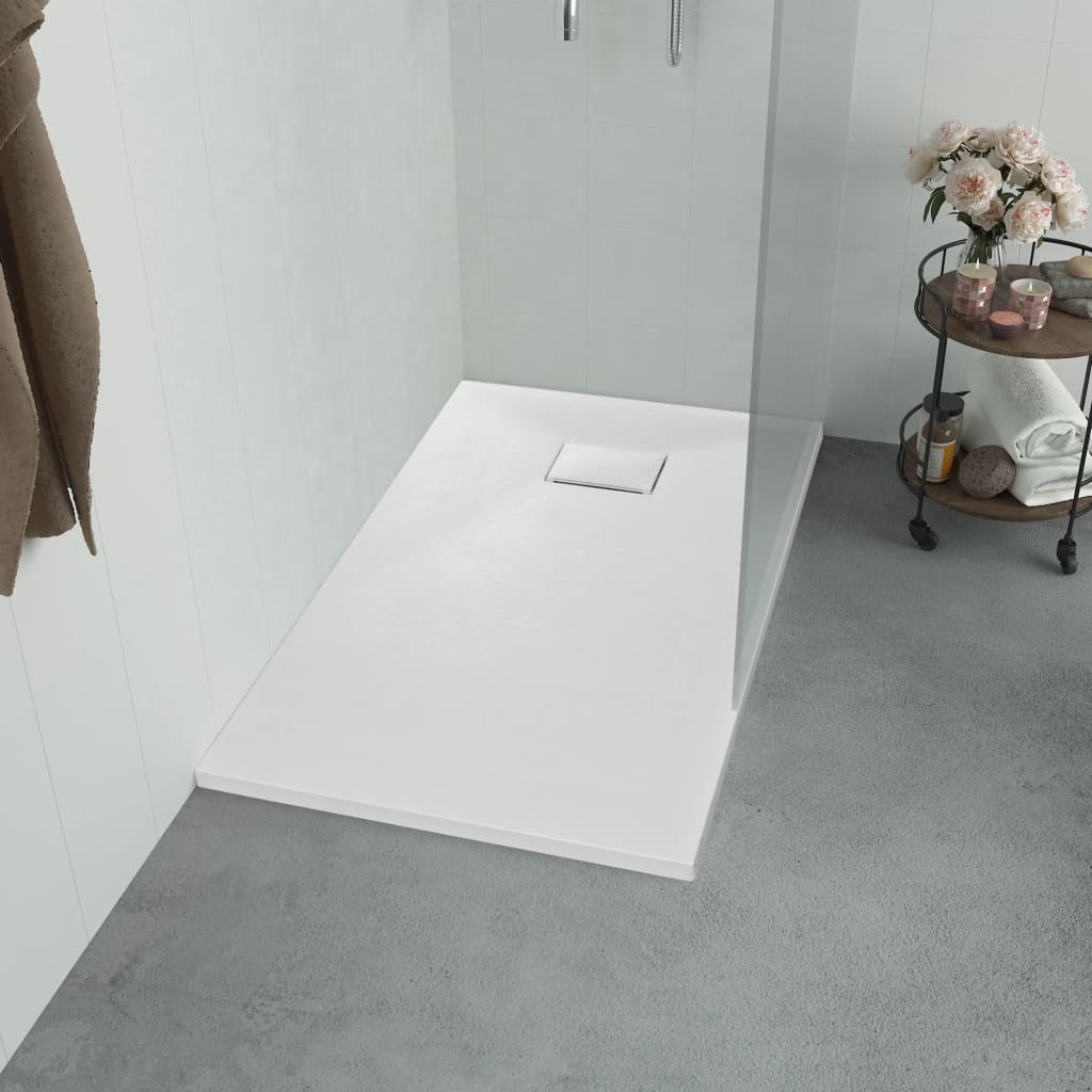 Duschwanne SMC Weiß 100×80 cm - Pazzar.ch