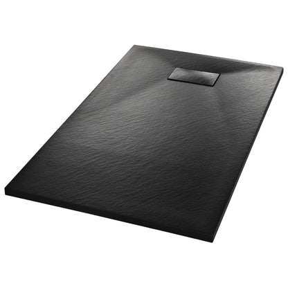 Duschwanne SMC Schwarz 120×70 cm - Pazzar.ch