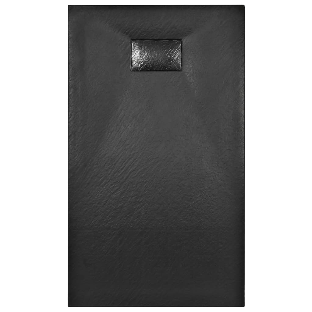 Duschwanne SMC Schwarz 120×70 cm - Pazzar.ch