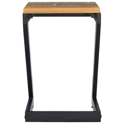 Couchtisch 30 x 30 x 50 cm Massivholz Teak und Polyresin - Pazzar.ch