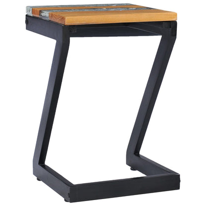 Couchtisch 30 x 30 x 50 cm Massivholz Teak und Polyresin - Pazzar.ch