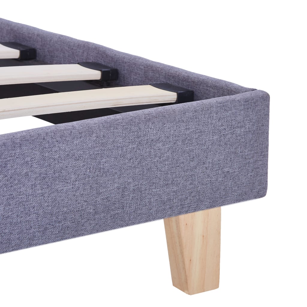 Bettgestell Hellgrau Stoff 180x200 cm - Pazzar.ch