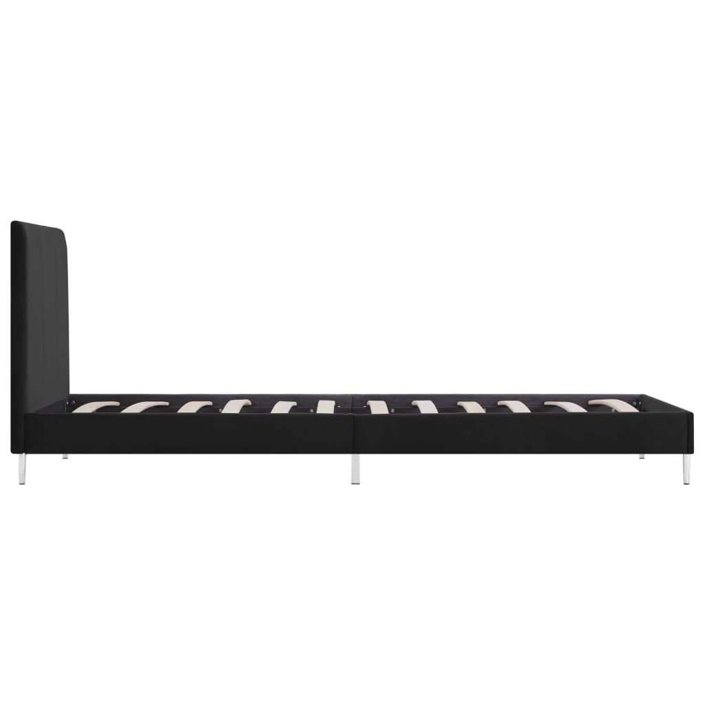 Bettgestell Schwarz Stoff 90x200 cm - Pazzar.ch