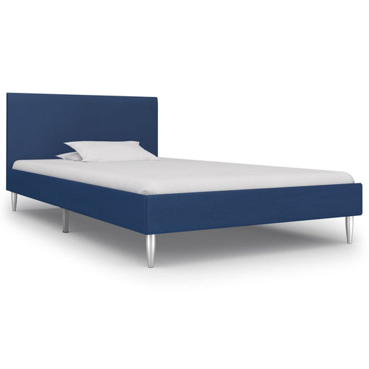 Bettgestell Blau Stoff 90×200 cm - Pazzar.ch