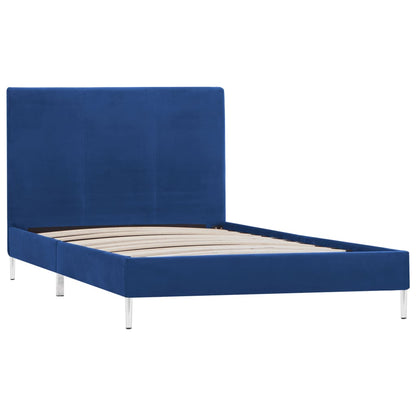 Bettgestell Blau Stoff 90×200 cm - Pazzar.ch